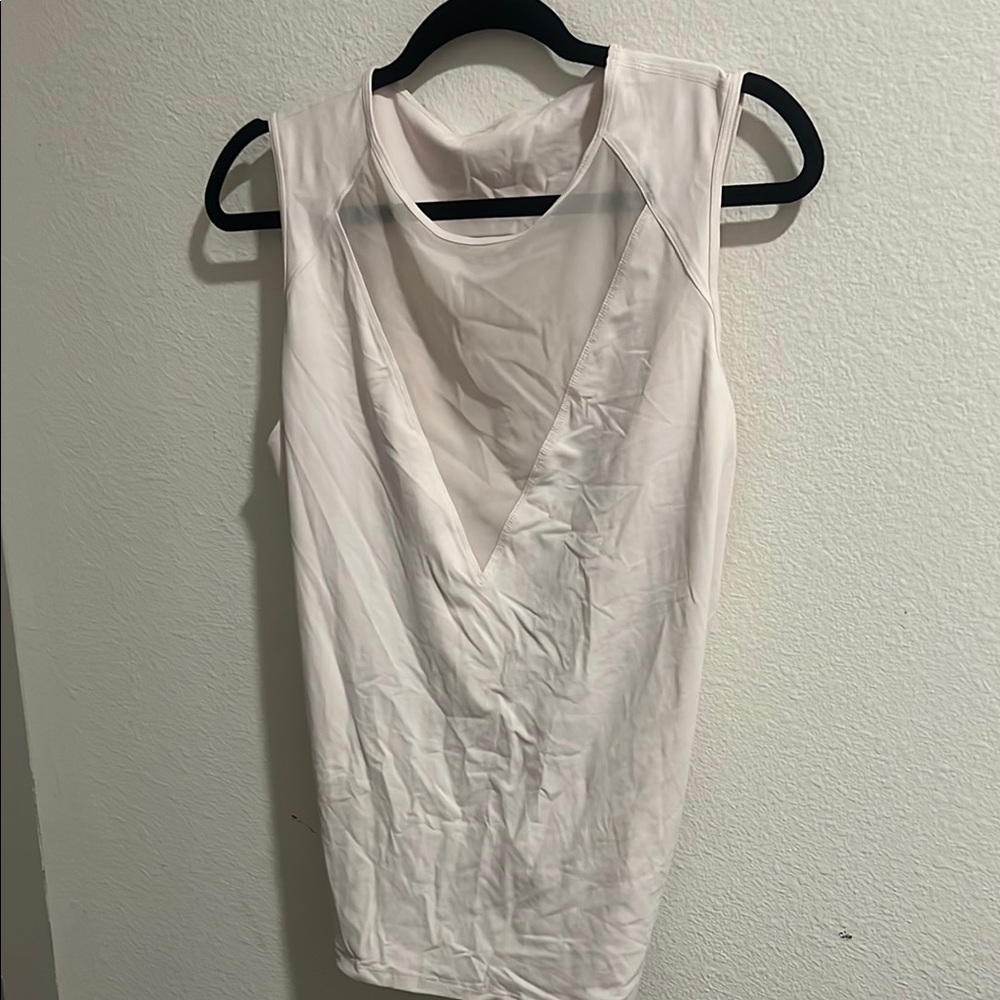 Lululemon Athletica Cream Muscle Tee Tank Top